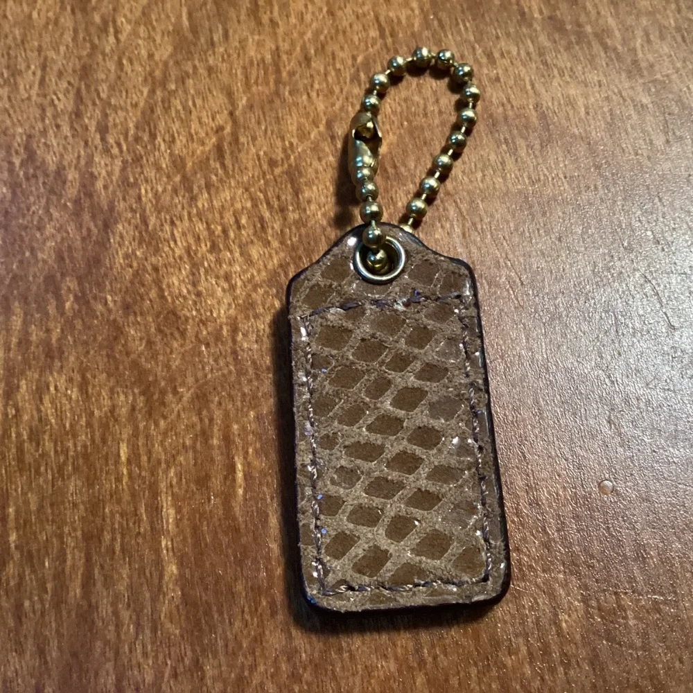 Coach Tan/Brown Bag Tag/Hang Tag